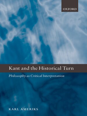 cover image of Kant and the Historical Turn